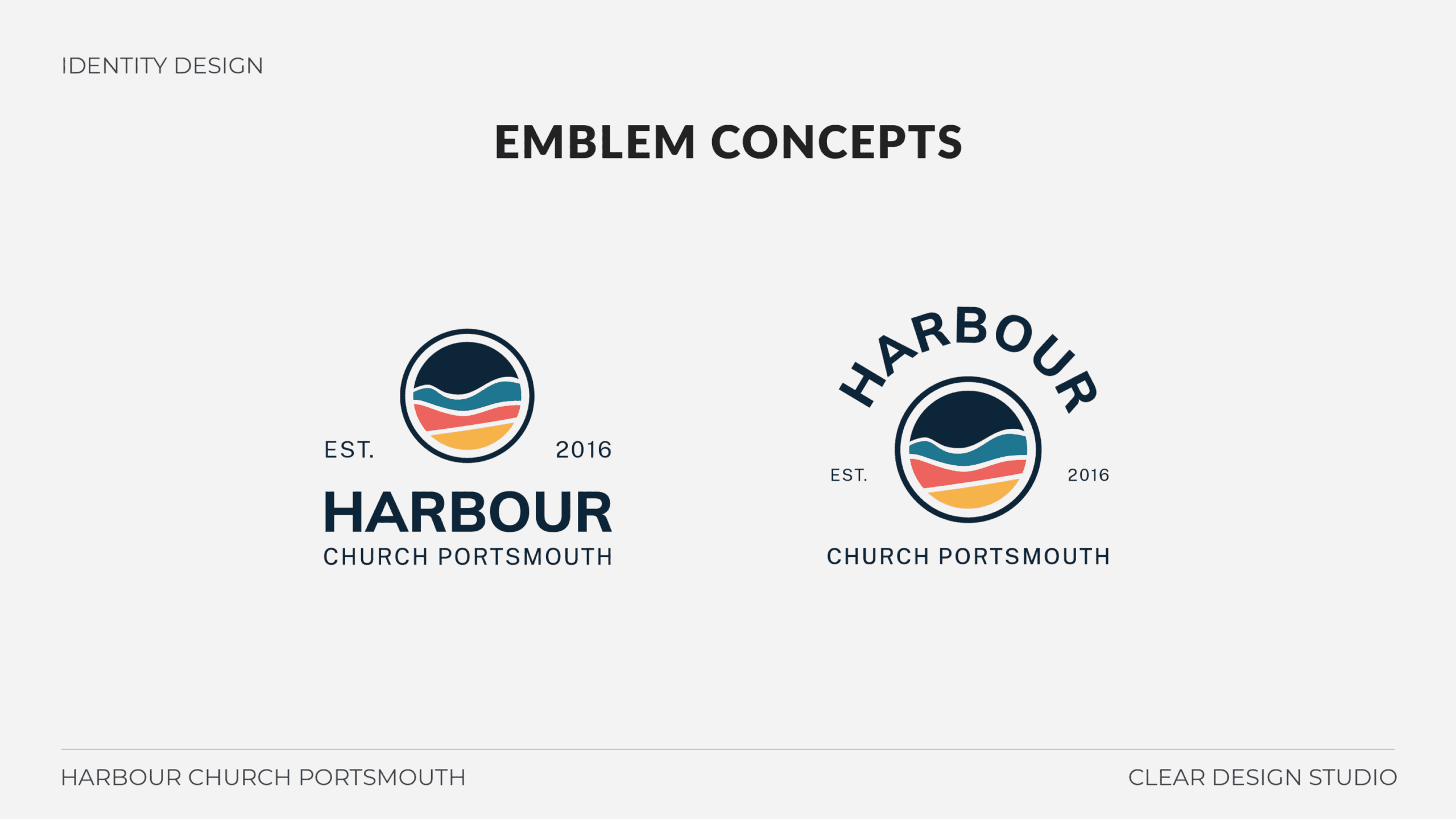 Harbour Church Portsmouth final logo design display
