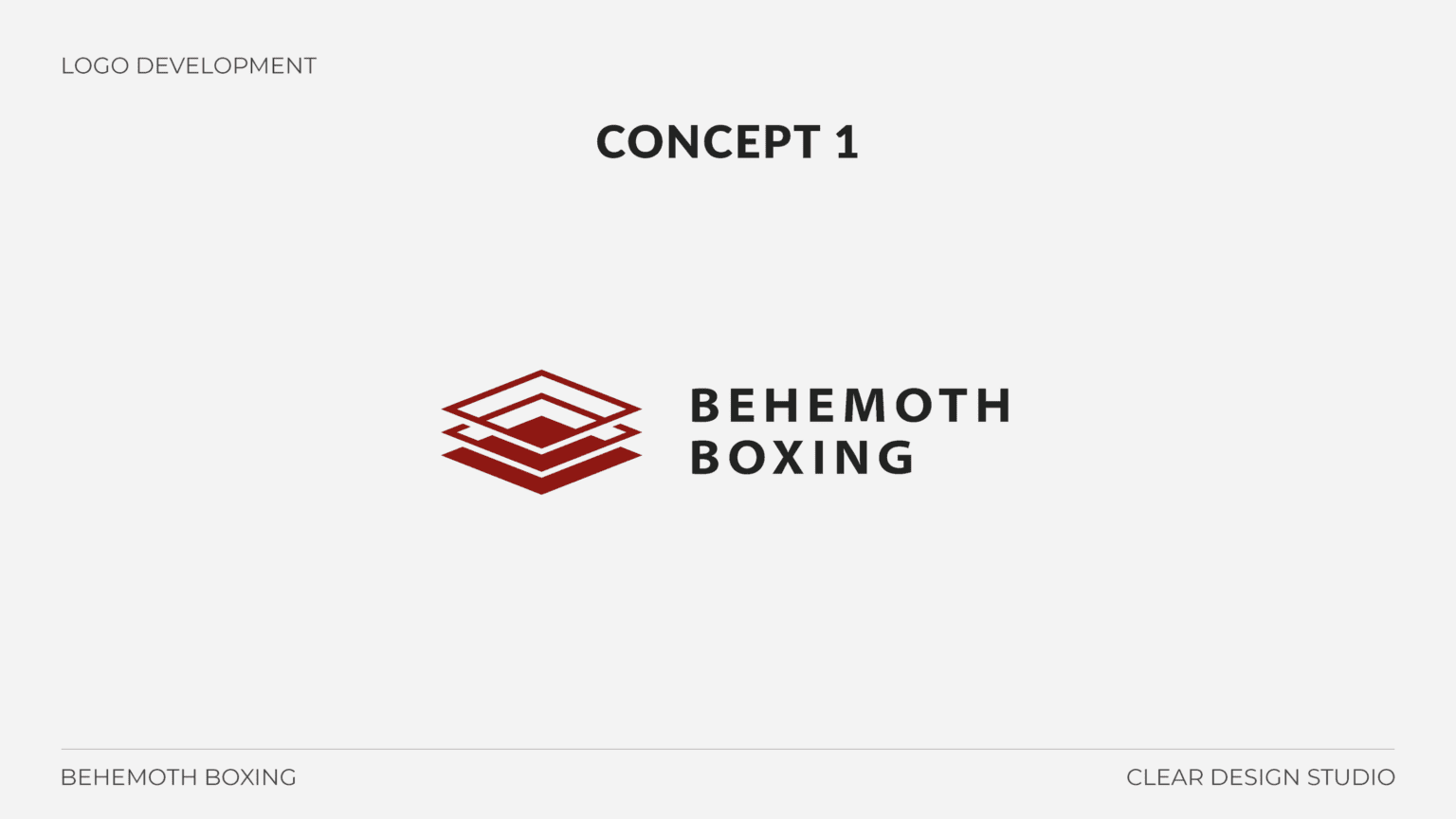 Behemoth Boxing Logo Design Concept 1