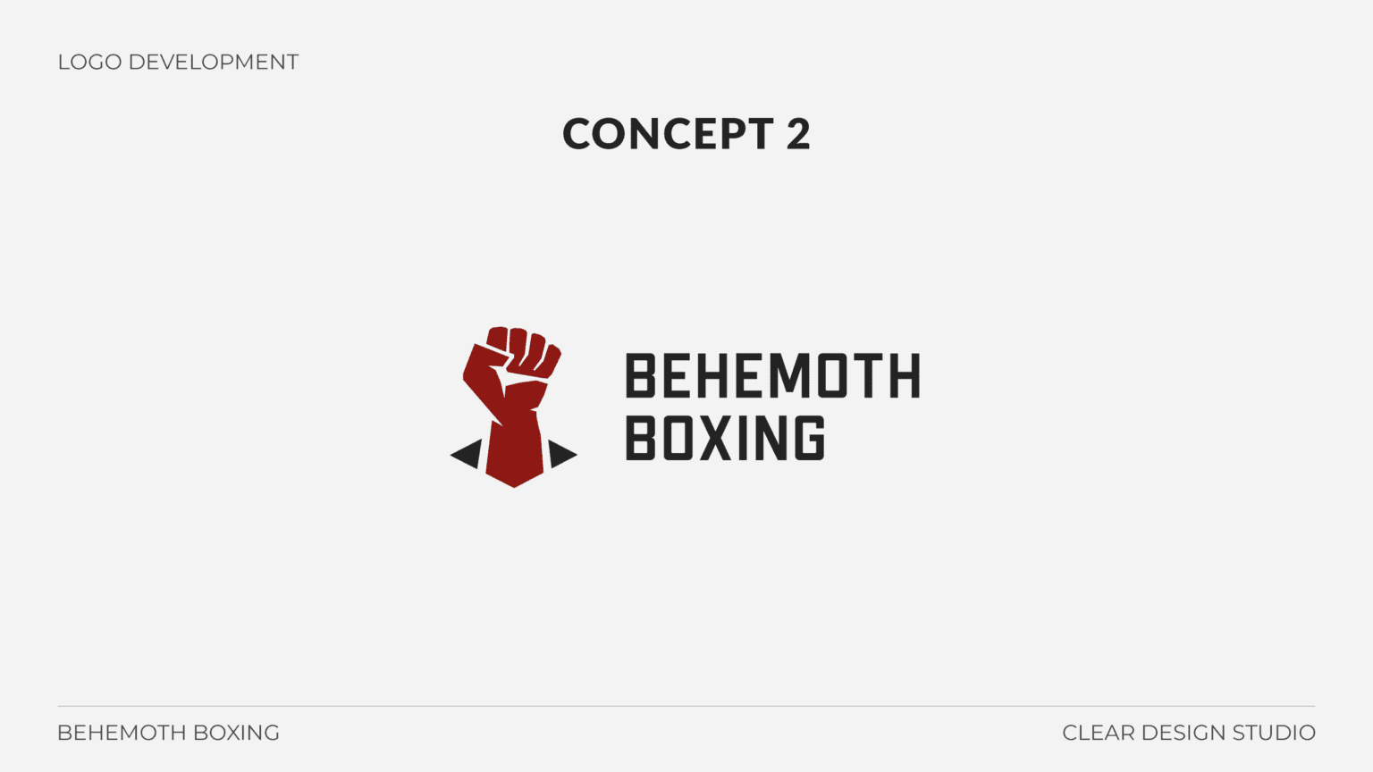 Behemoth Boxing Logo Design Concept 2