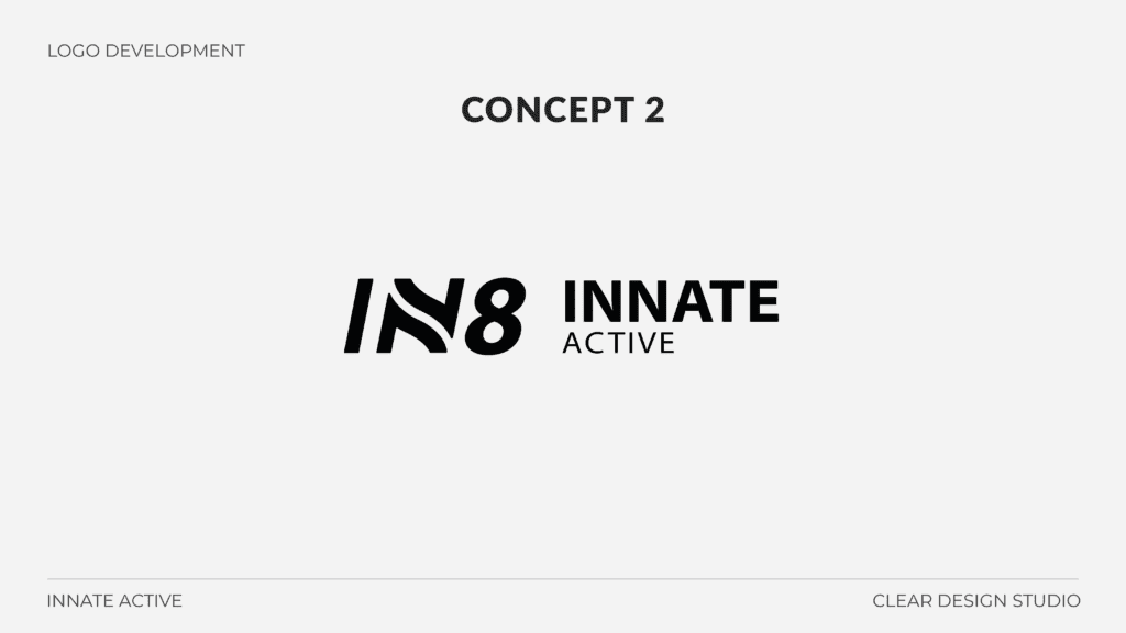 IN8 Active Logo Design Concept 2