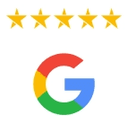 Five star Google rating | Clear design