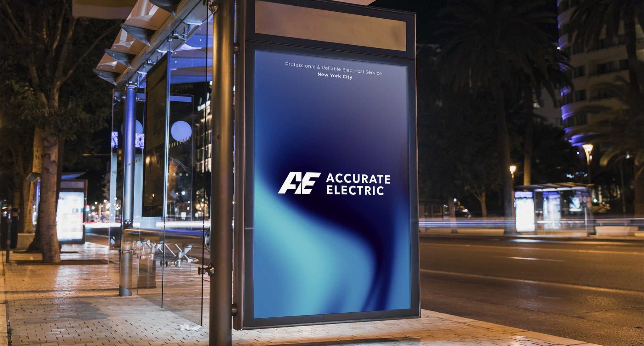 Accurate Electric Brand Identity Billboard