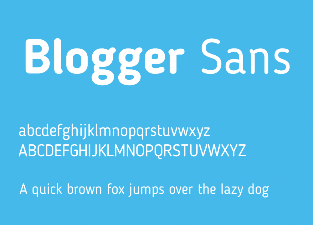 Blogger Sans font Blogger Sans font