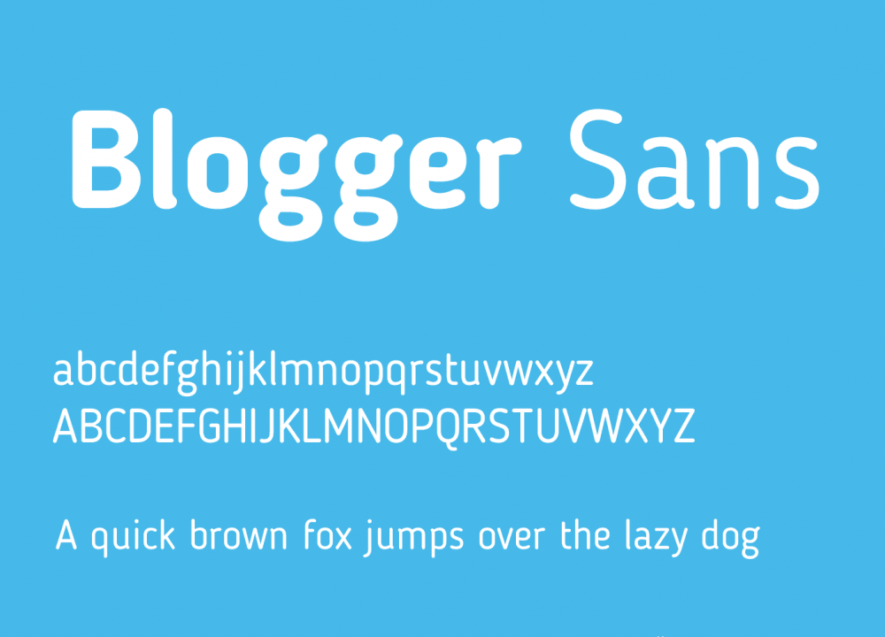 Blogger Sans font